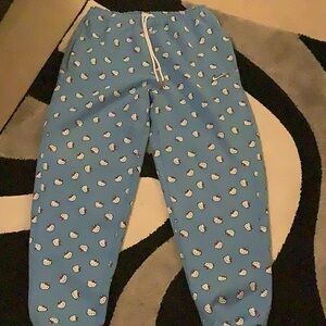 Nike Hello Kitty Blue men’s sweatpants size small EUC